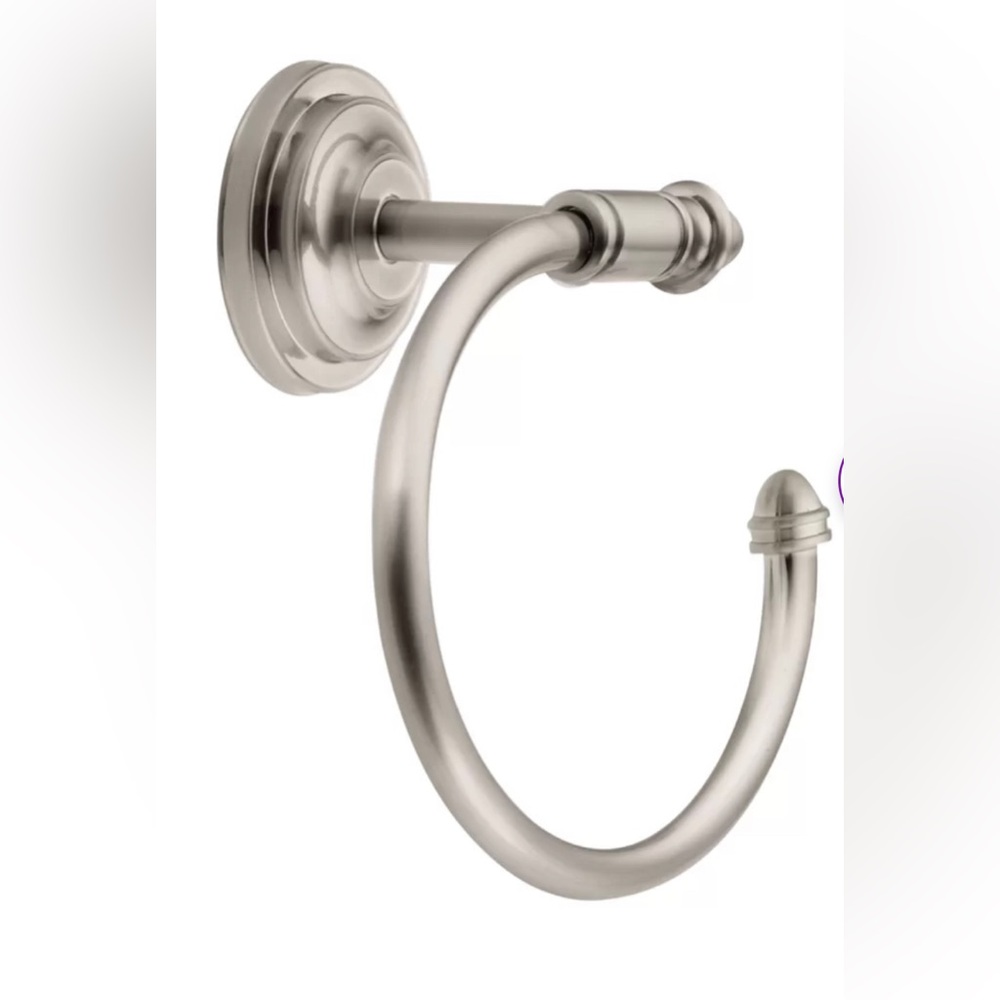 Stockton Brushed Nickel Towel Ring made by Moen